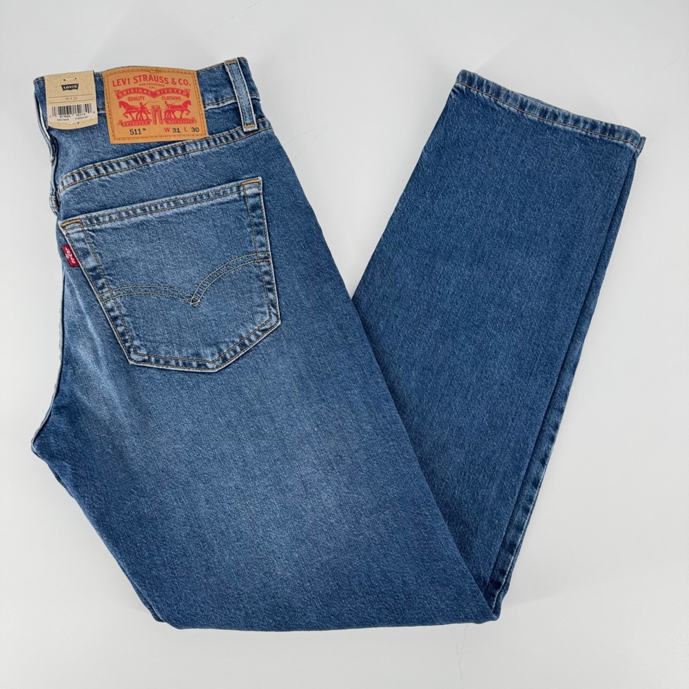 Levi's‎ 511 Slim Jeans Men's W31 L30 Blue Stretch Denim New With Tags
